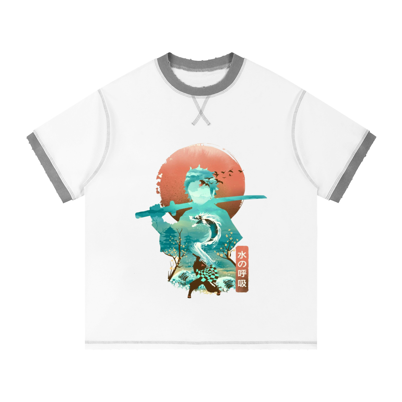 Contrast-Stitched Cotton T-Shirt