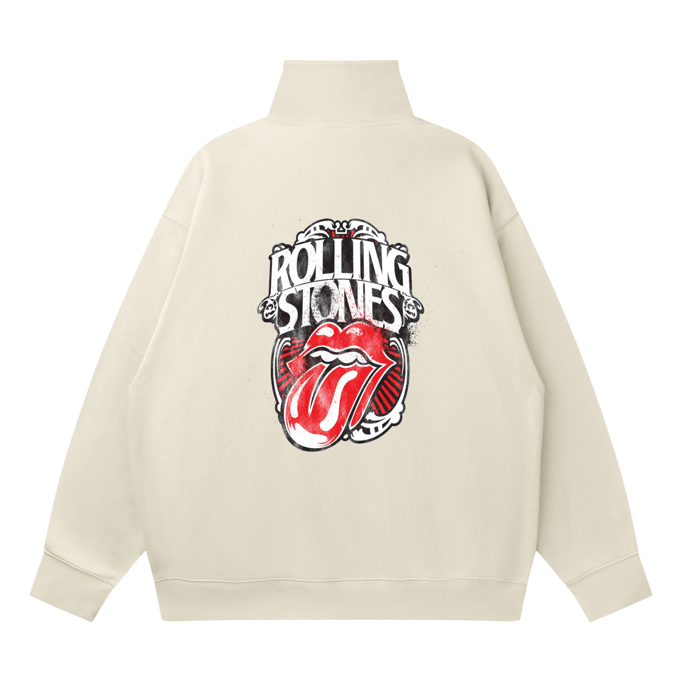 Quarter-Zip Drop Shoulder Sweatshirt