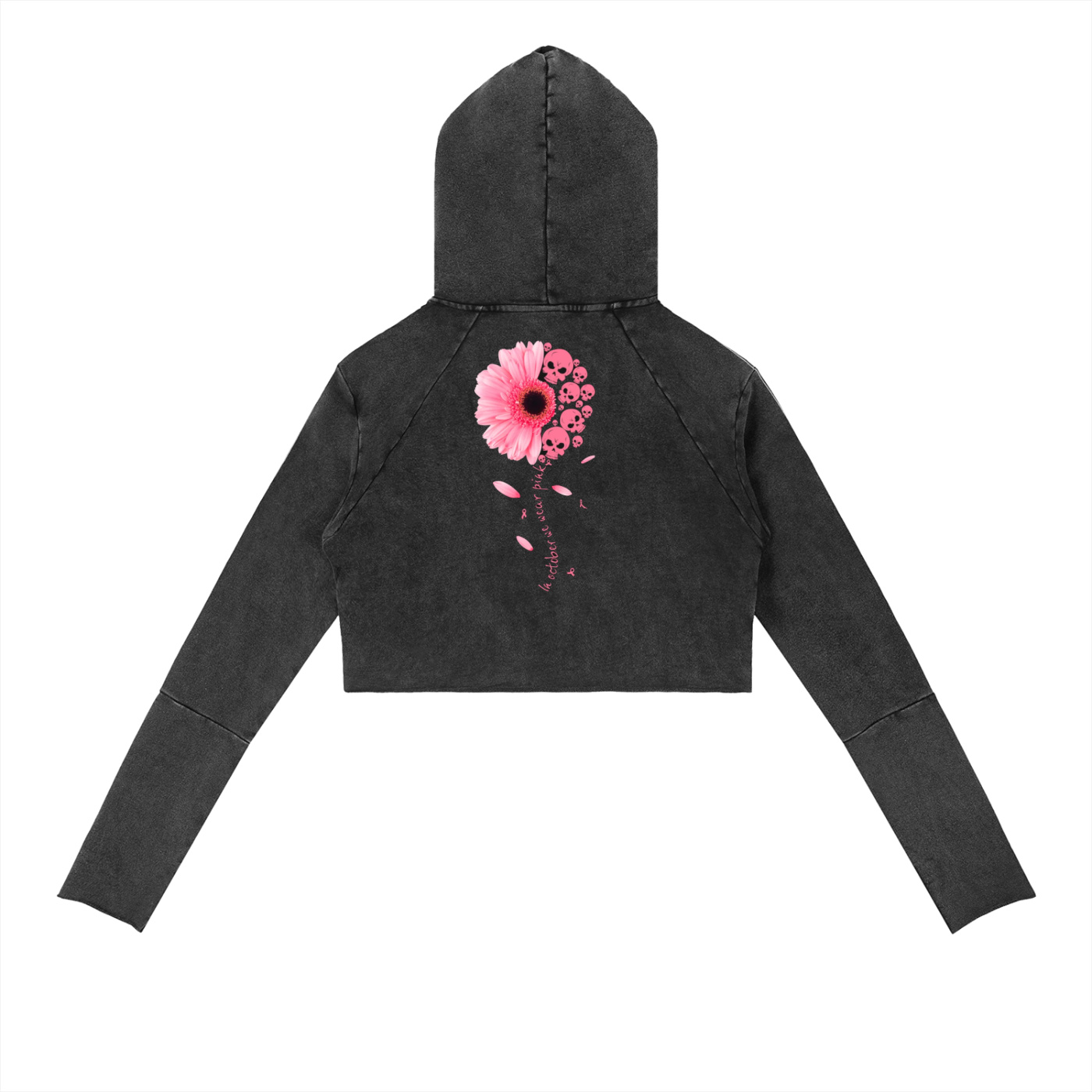 Vintage Washed Raw Edge Hoodie