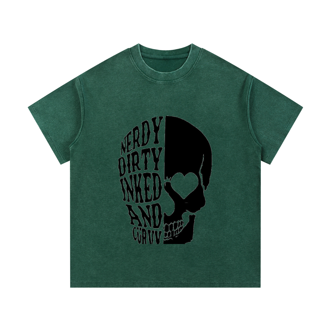 Mineral Wash Waffle Knit T-Shirt