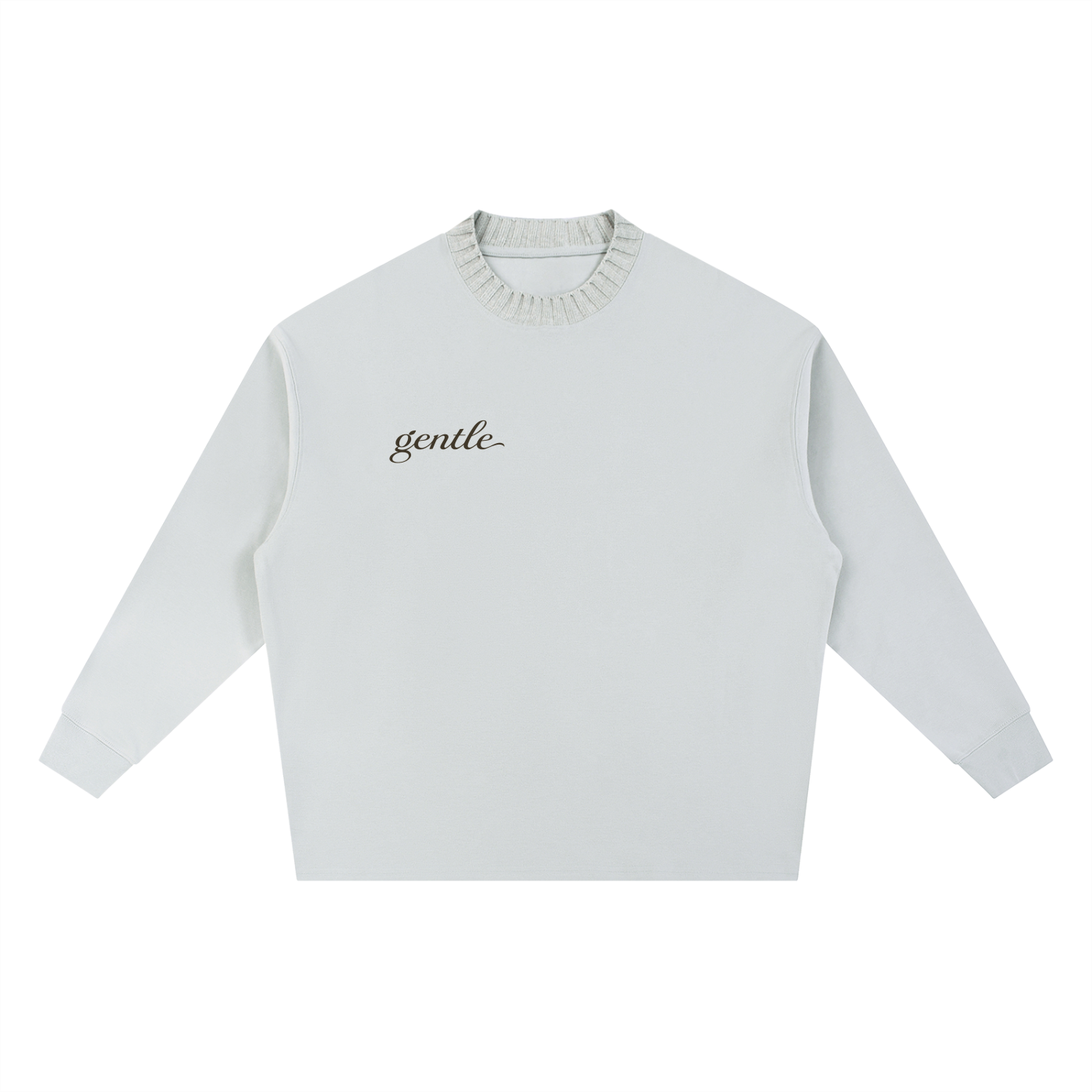 Knitted Round Neck Oversize Sweatshirt