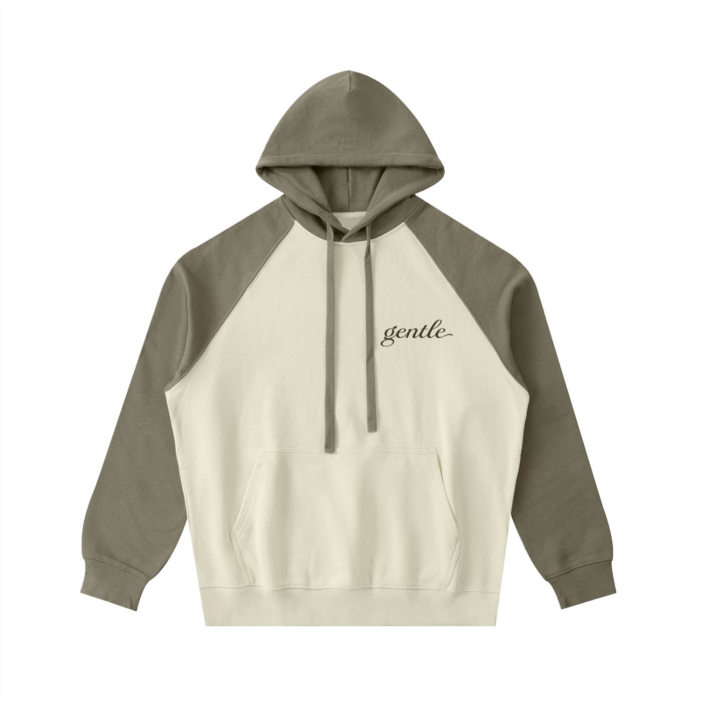 Color-Block Raglan Sleeve Hoodie