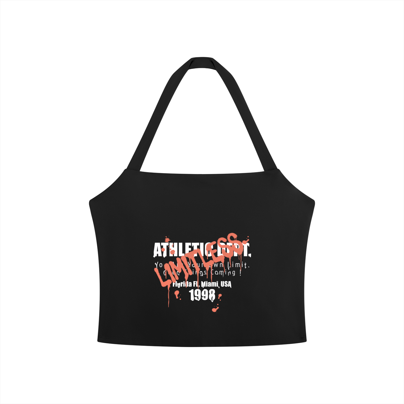 Women's Halter Crop Sports Bra