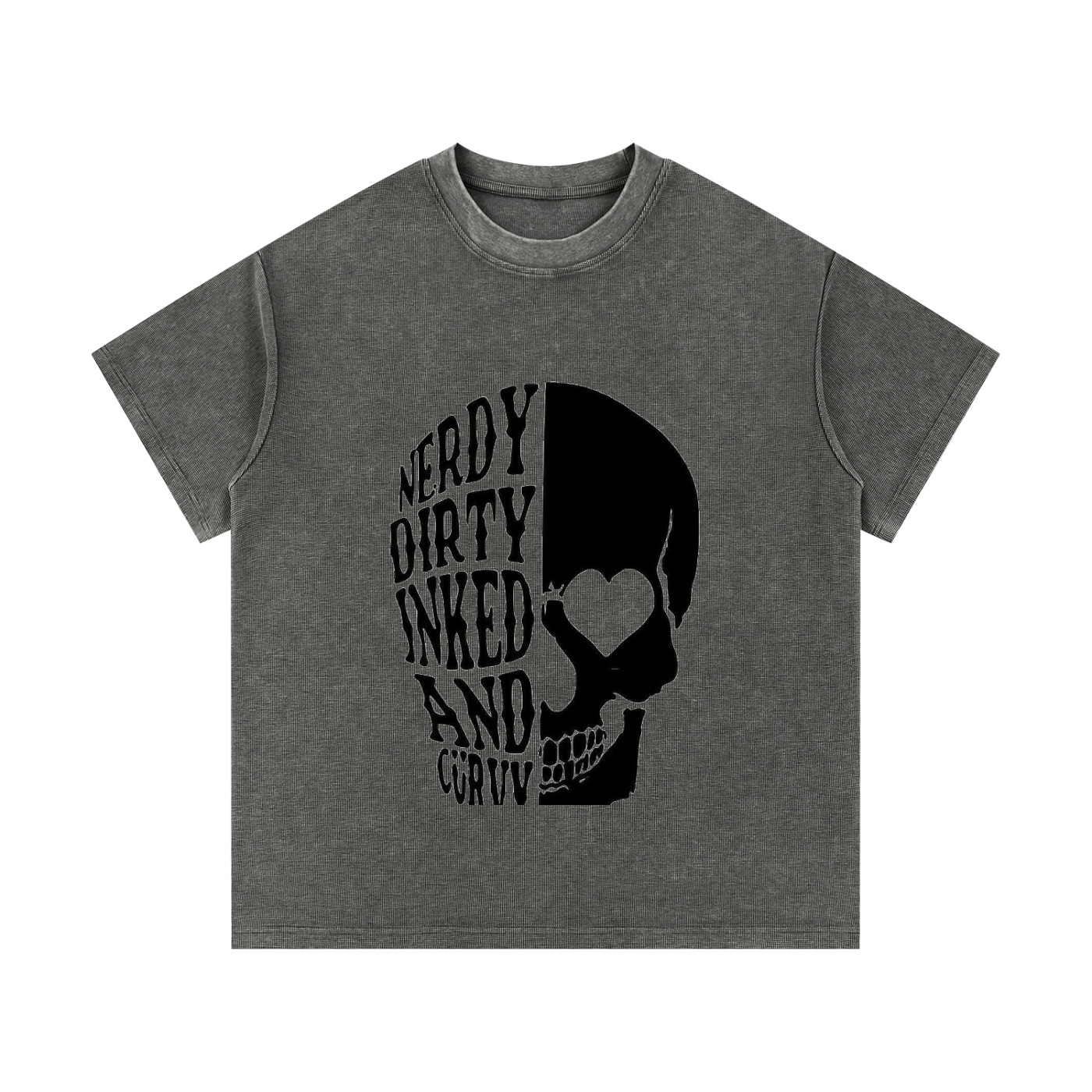 Mineral Wash Waffle Knit T-Shirt