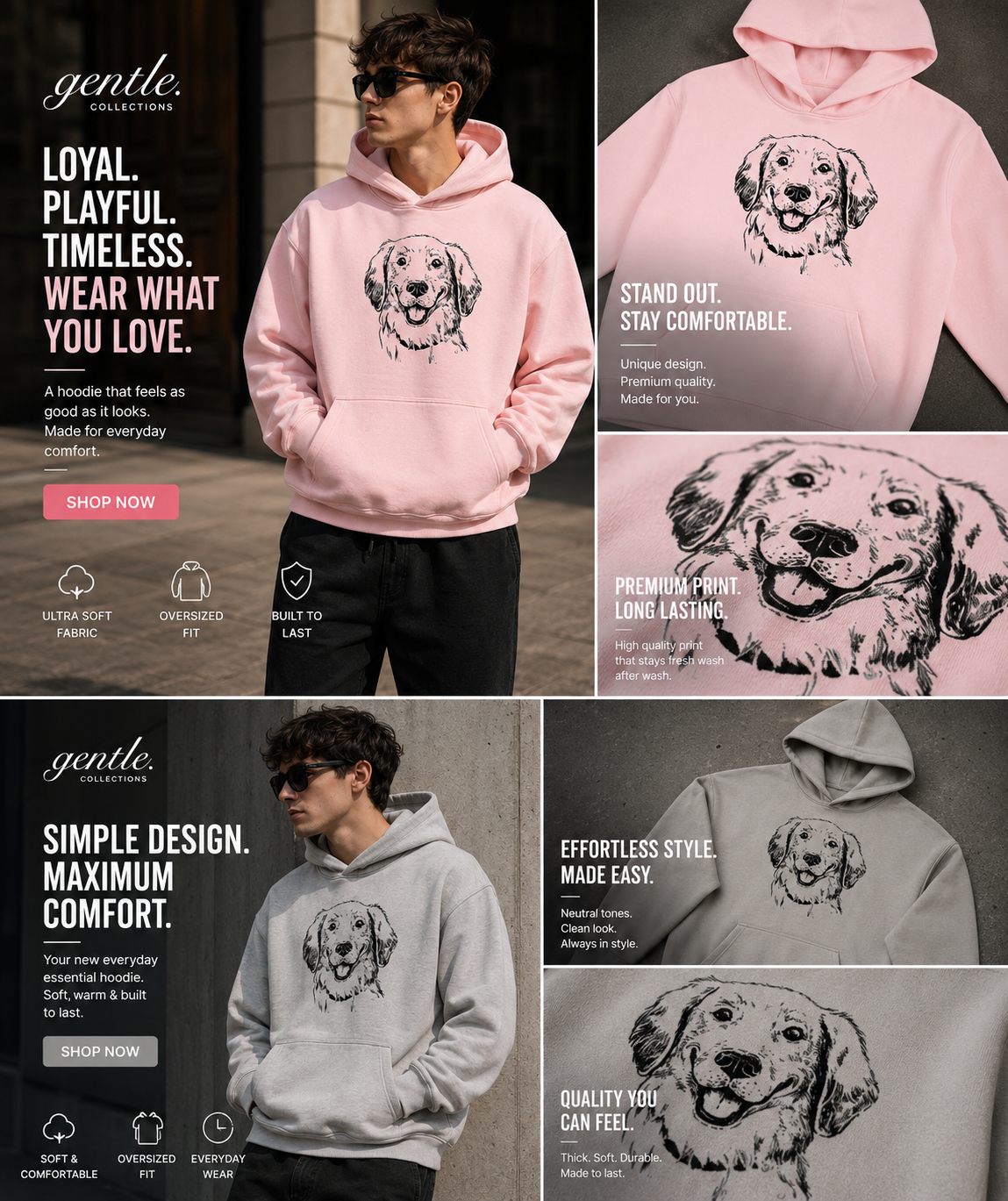 Essential Boxy Heavyweight Drop-Shoulder Hoodie