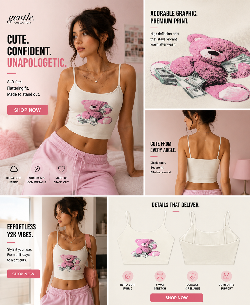Spaghetti Strap Yoga Sports Bra