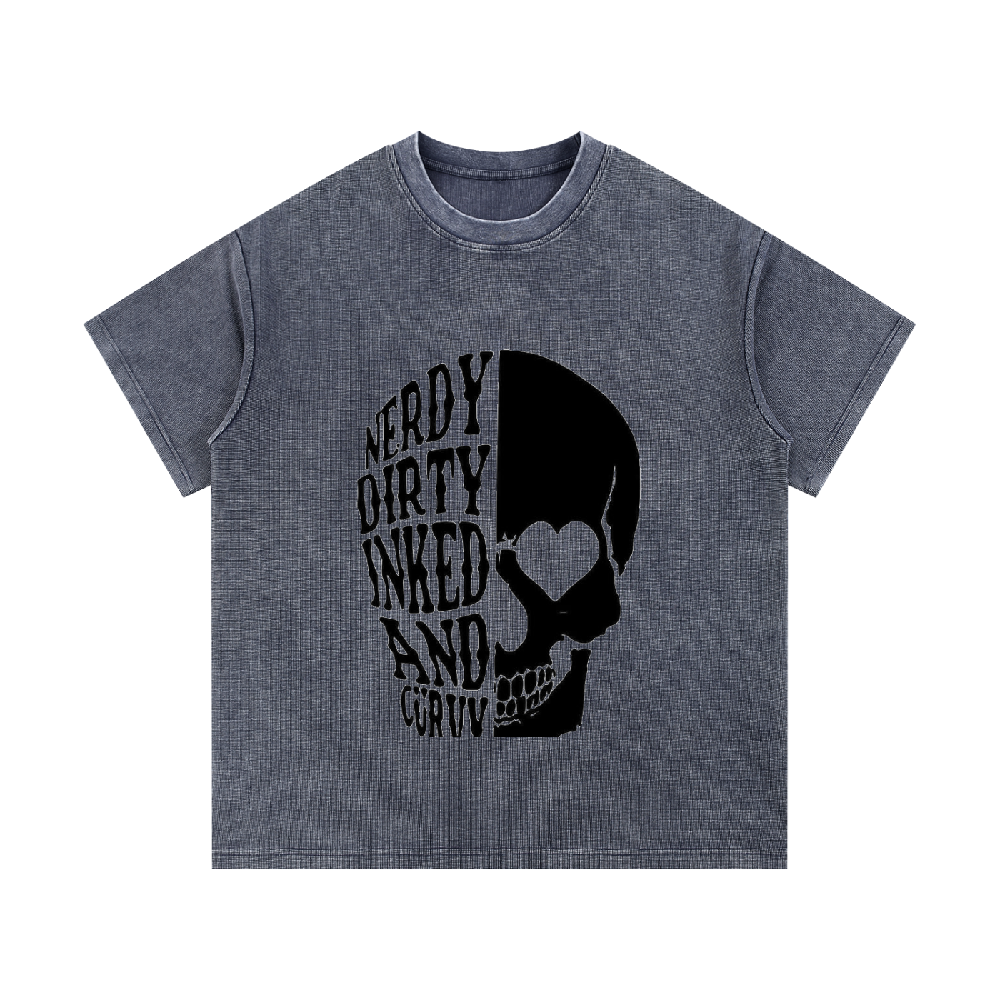 Mineral Wash Waffle Knit T-Shirt