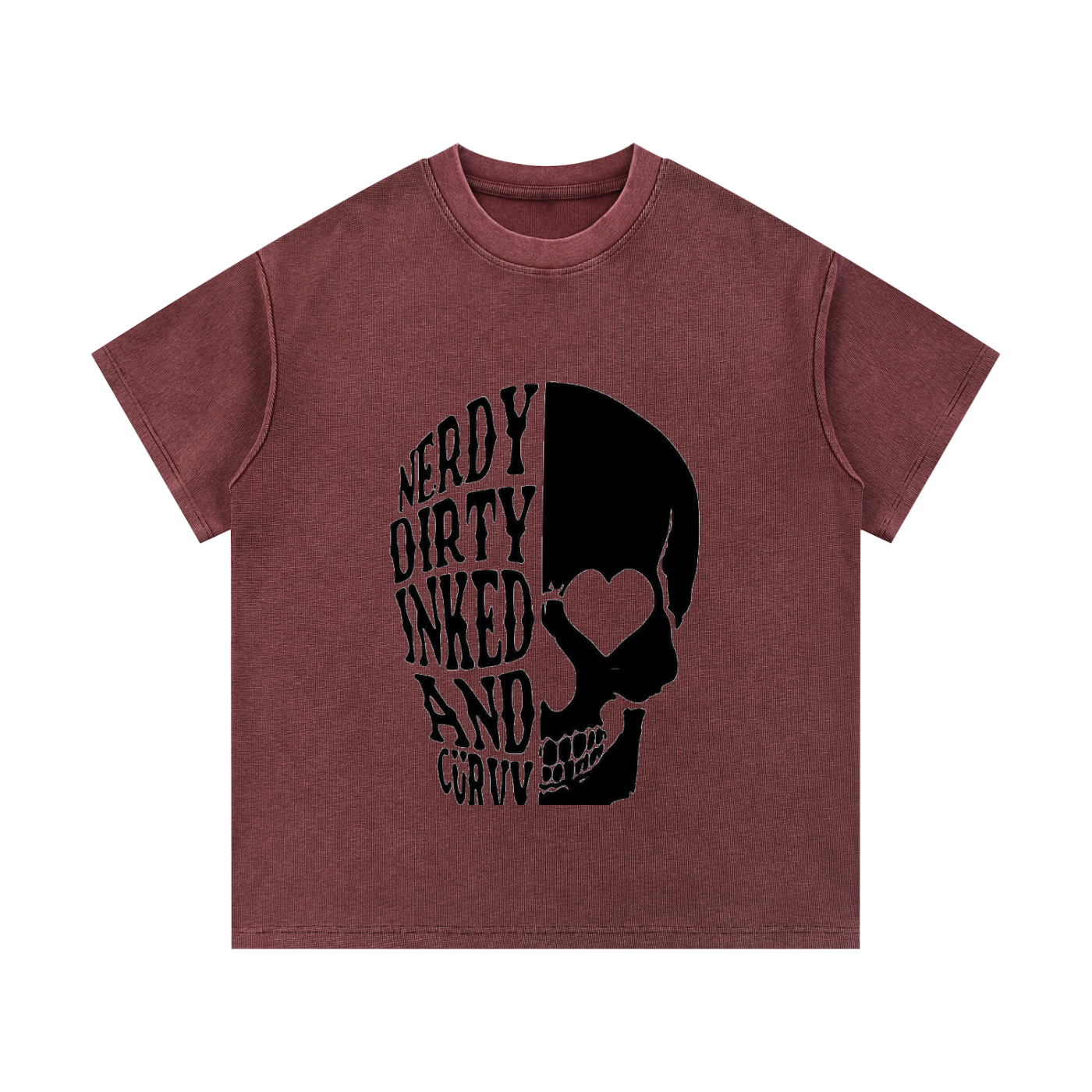 Mineral Wash Waffle Knit T-Shirt