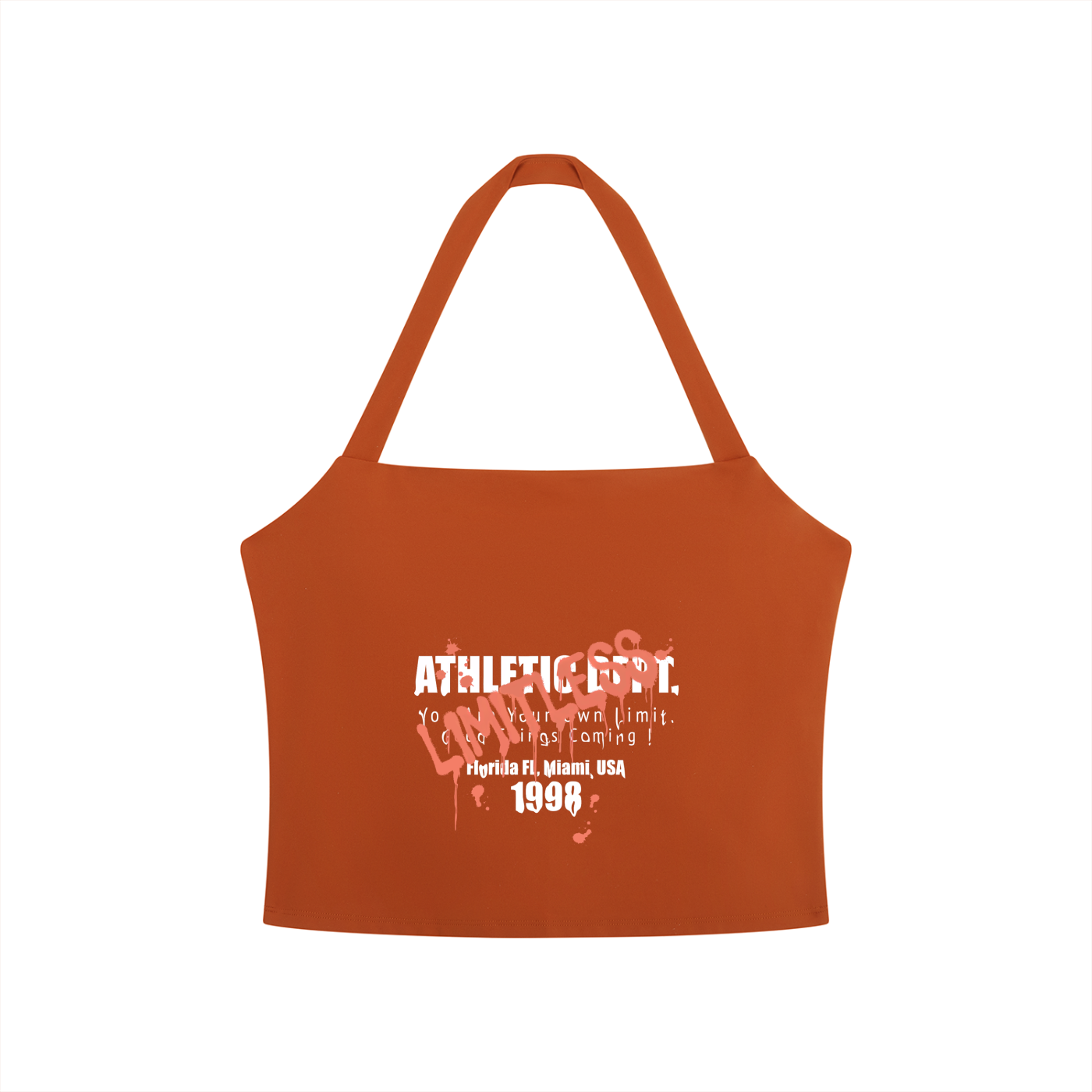 Women's Halter Crop Sports Bra
