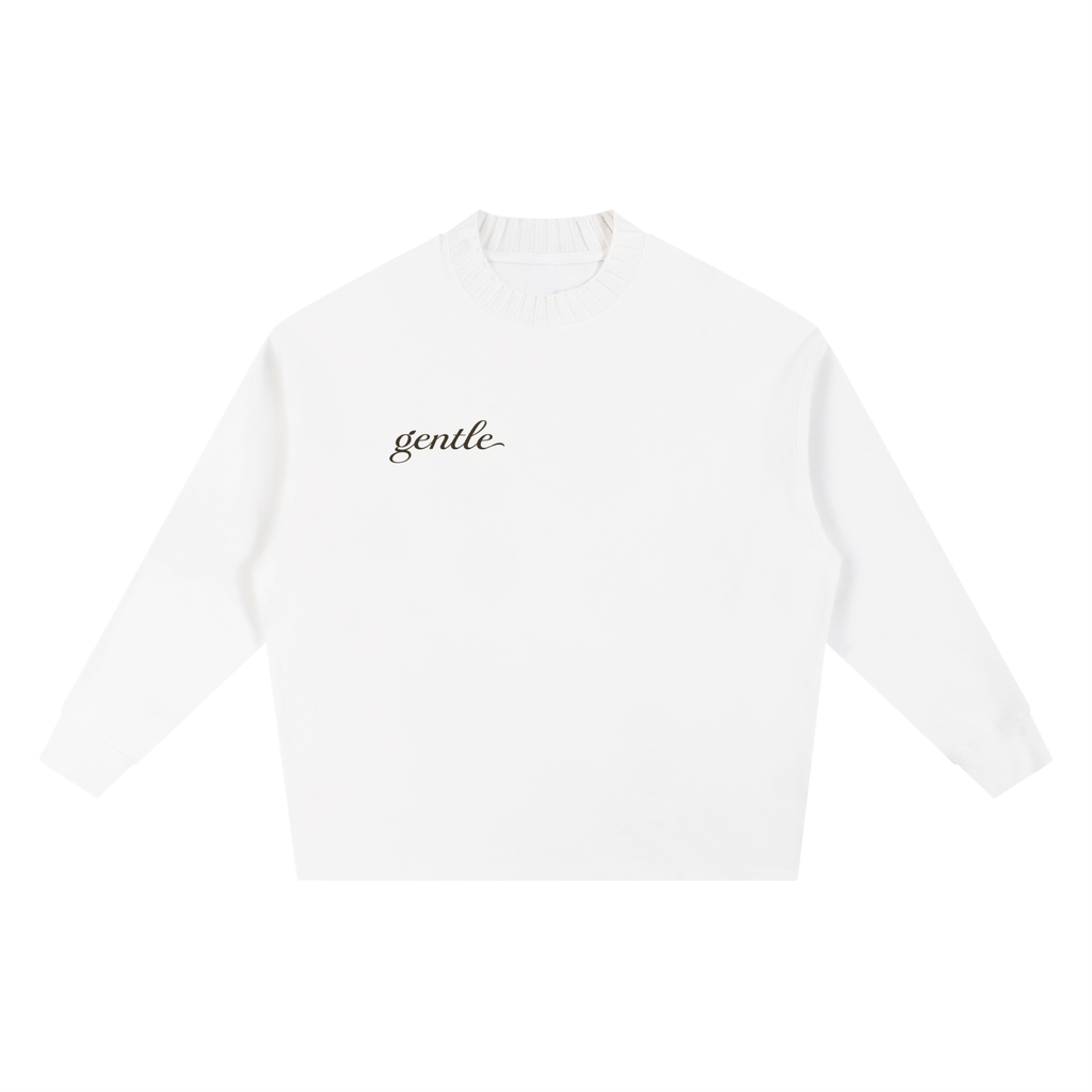 Knitted Round Neck Oversize Sweatshirt