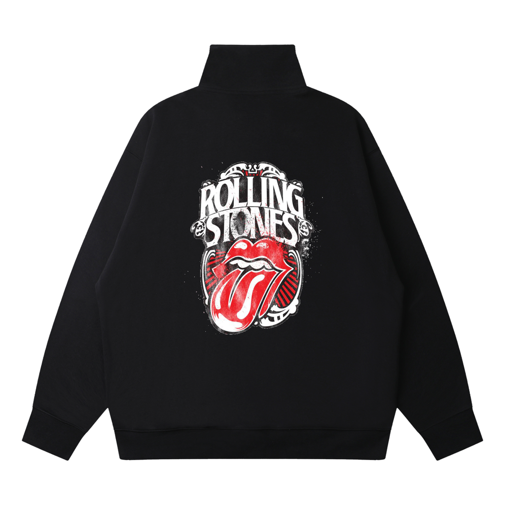 Quarter-Zip Drop Shoulder Sweatshirt